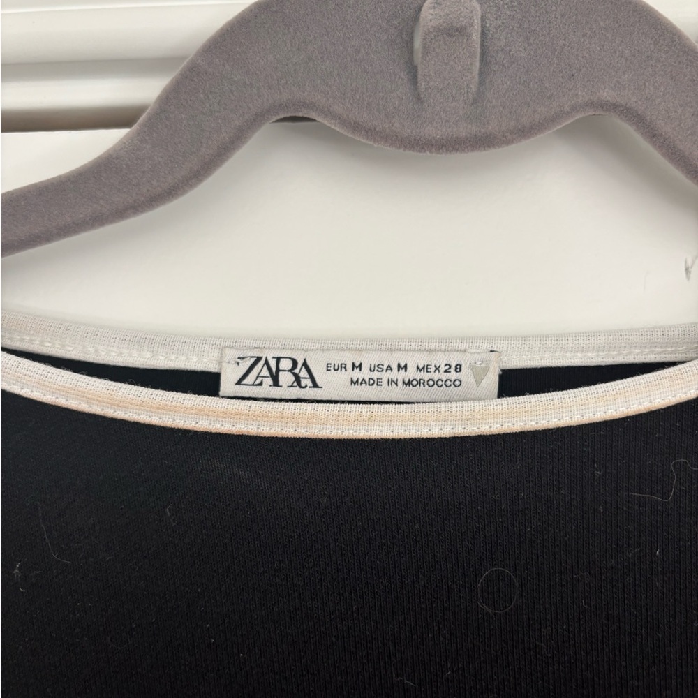 Black and White Trim Backless One-Piece Bodysuit - Picture 4 of 8